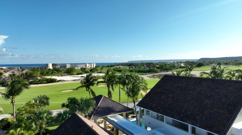 Villa Las Palmas, Cap Cana: 4 BD, бассейн, вид на гольфполе