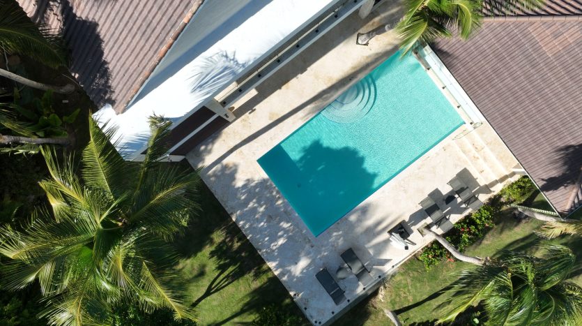 Villa Las Palmas, Cap Cana: 4 BD, бассейн, вид на гольфполе