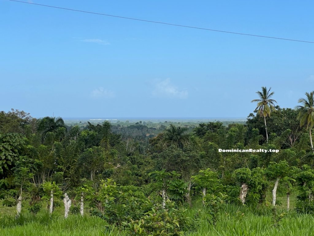 Земля в Доминикане на горе с видом на море - купить недорого